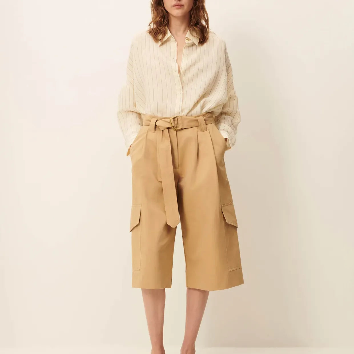 Sessun sessun SESSUN Botan Hemd Milky Black