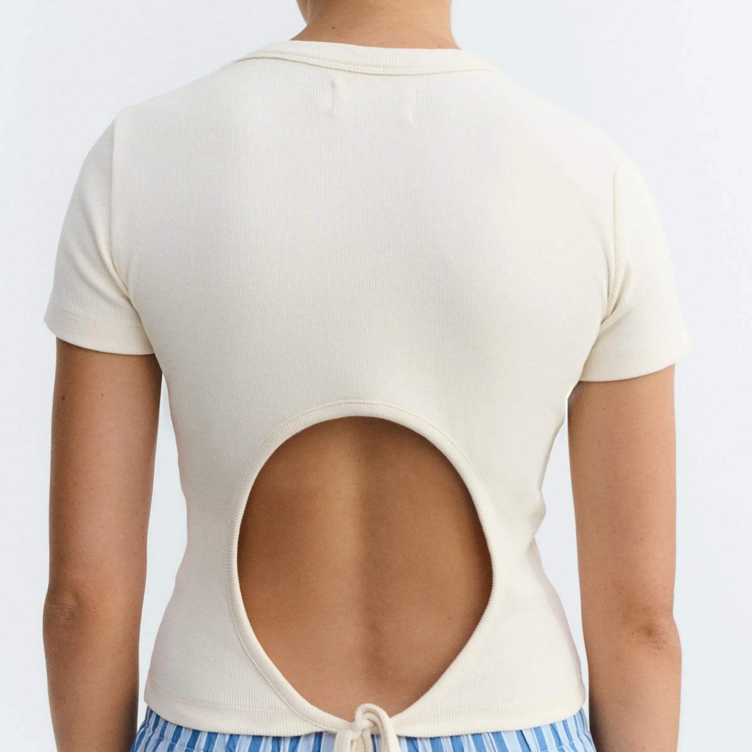 THINKING MU T-Shirt Rio Offwhite