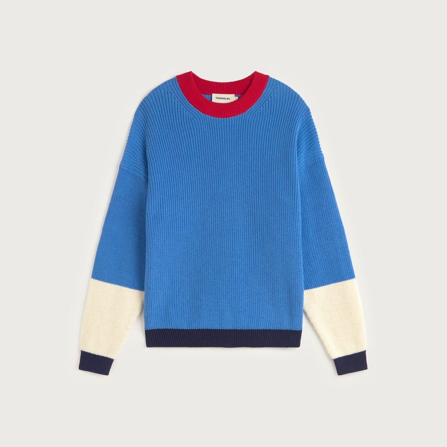 Thinking Mu Thinking Mu THINKING MU CARMEN KNITTED SWEATER BLUE MULTICOLOR