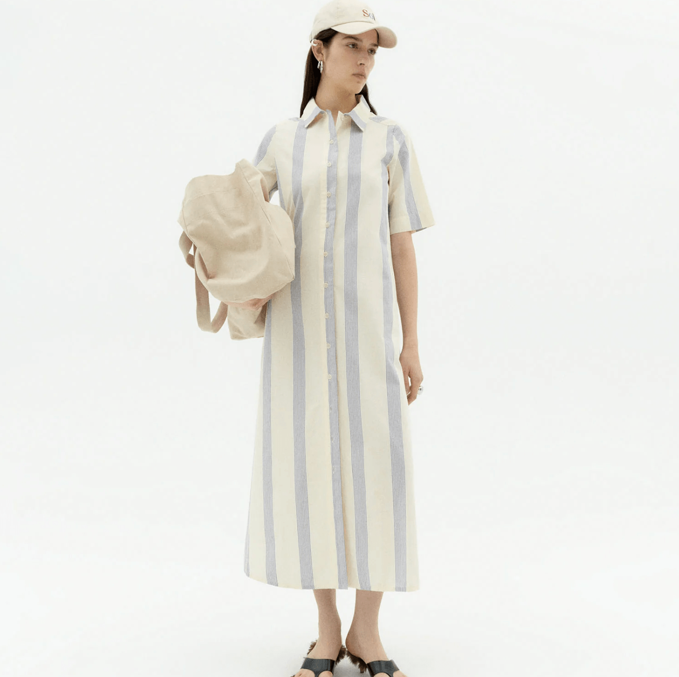 Thinking Mu Thinking Mu THINKING MU Persian Stripes Gianna Hemdkleid