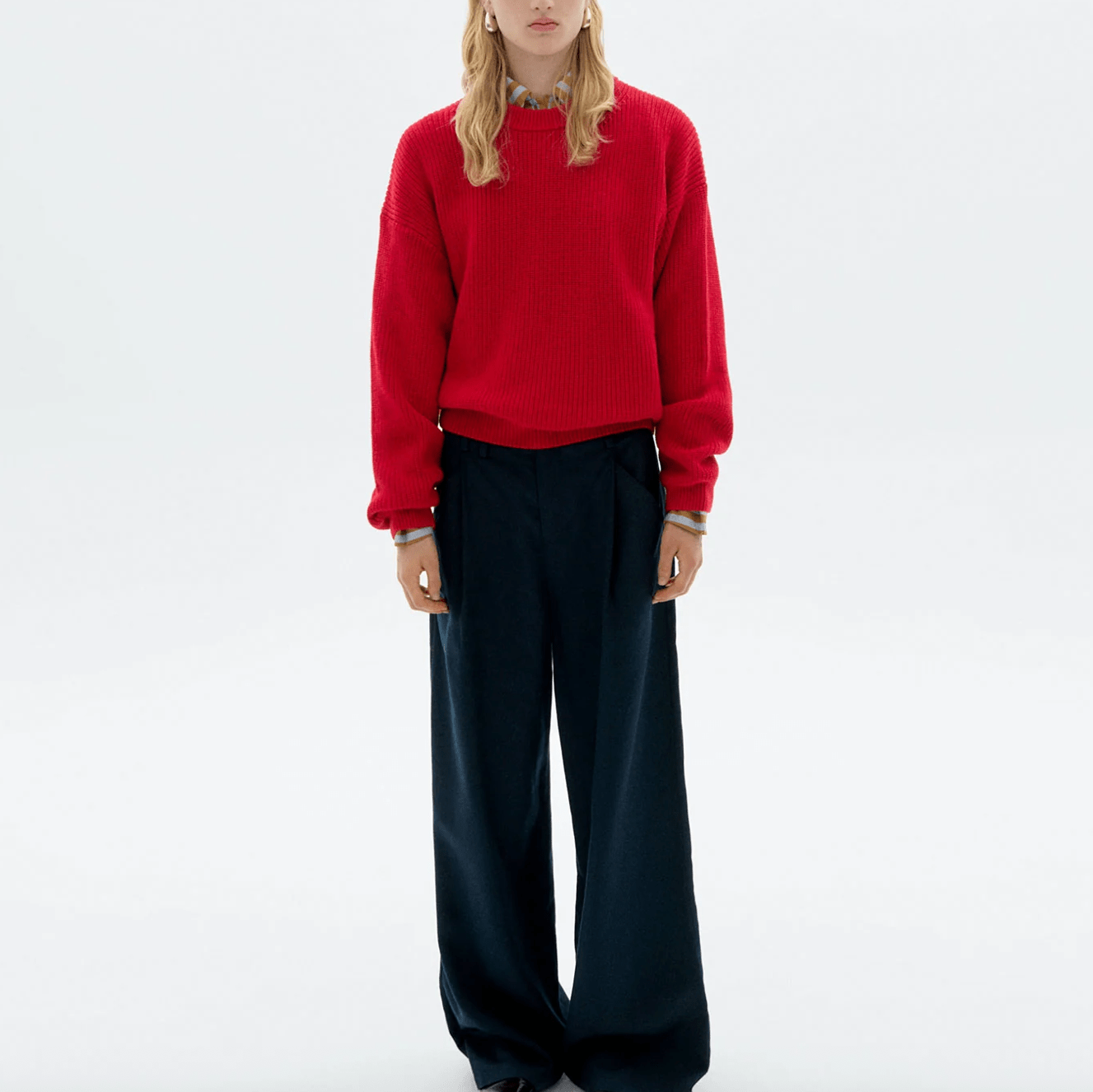 Thinking Mu Thinking Mu THINKING MU Roter Strickpullover Carmen
