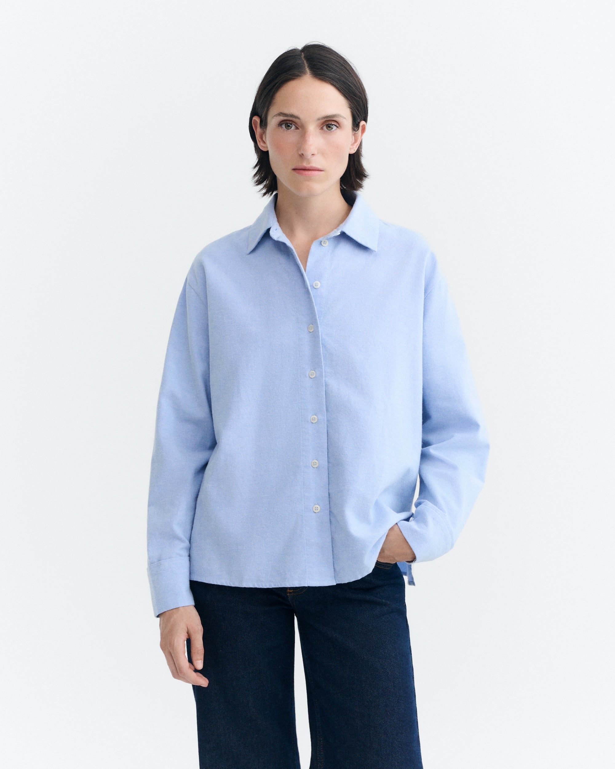 Thinking Mu THINKING MU LIGHT BLUE MANUELA BLUSE THINKING MU LIGHT BLUE MANUELA BLUSE