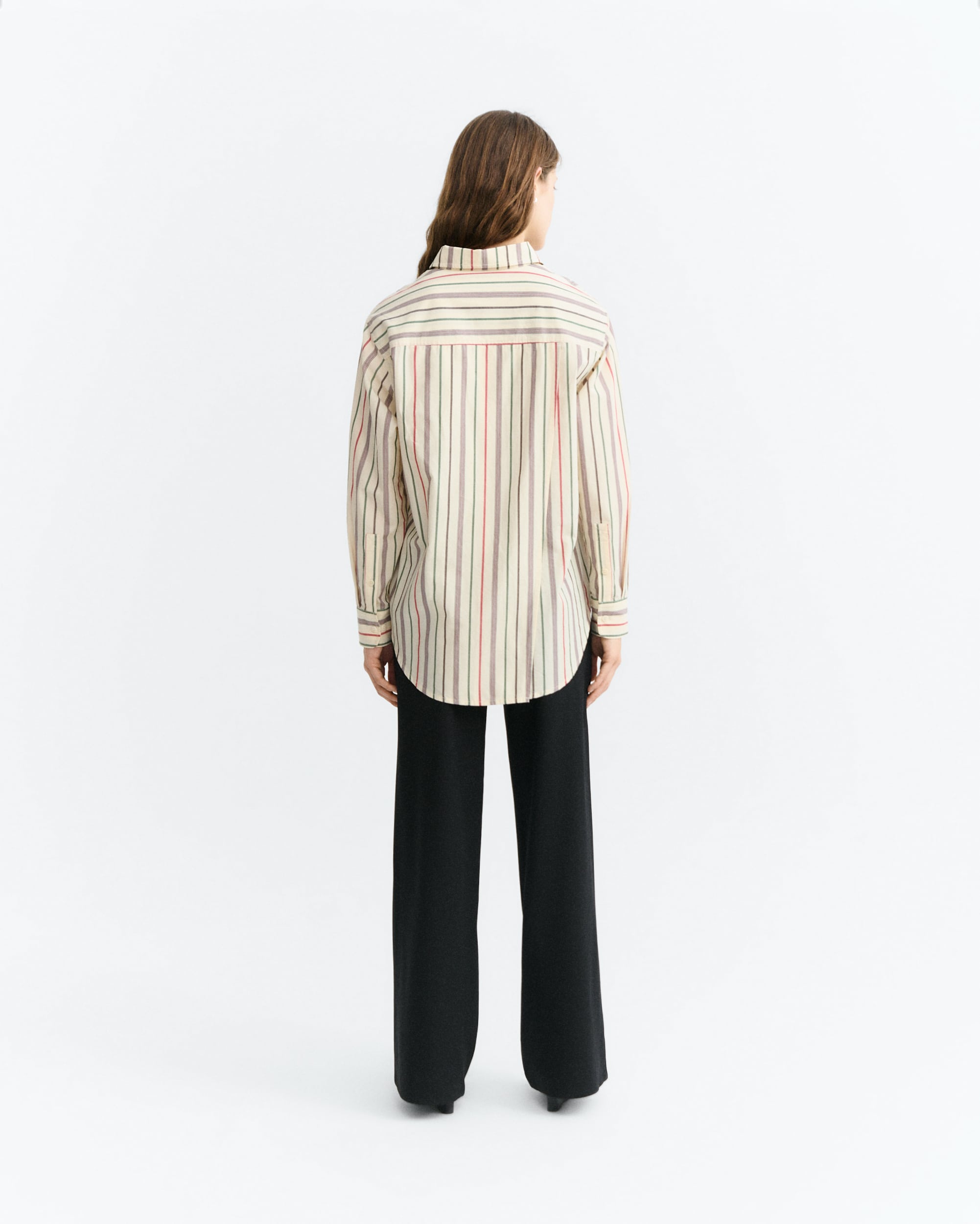 Thinking Mu THINKING MU ECRU STEFFI STRIPES ODELIA BLOUSE THINKING MU ECRU STEFFI STRIPES ODELIA BLOUSE