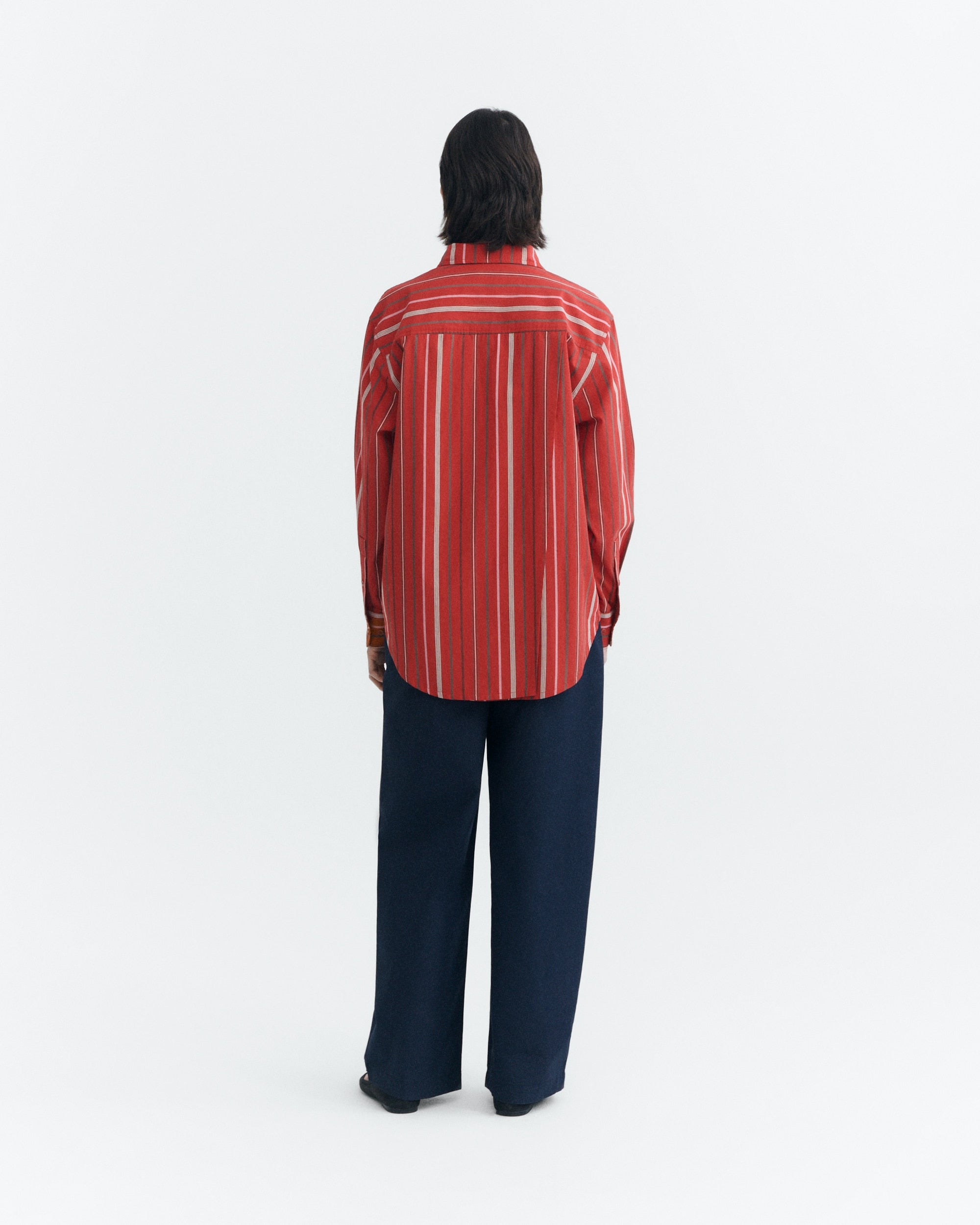 Thinking Mu THINKING MU RED STEFFI STRIPES ODELIA BLOUSE THINKING MU RED STEFFI STRIPES ODELIA BLOUSE