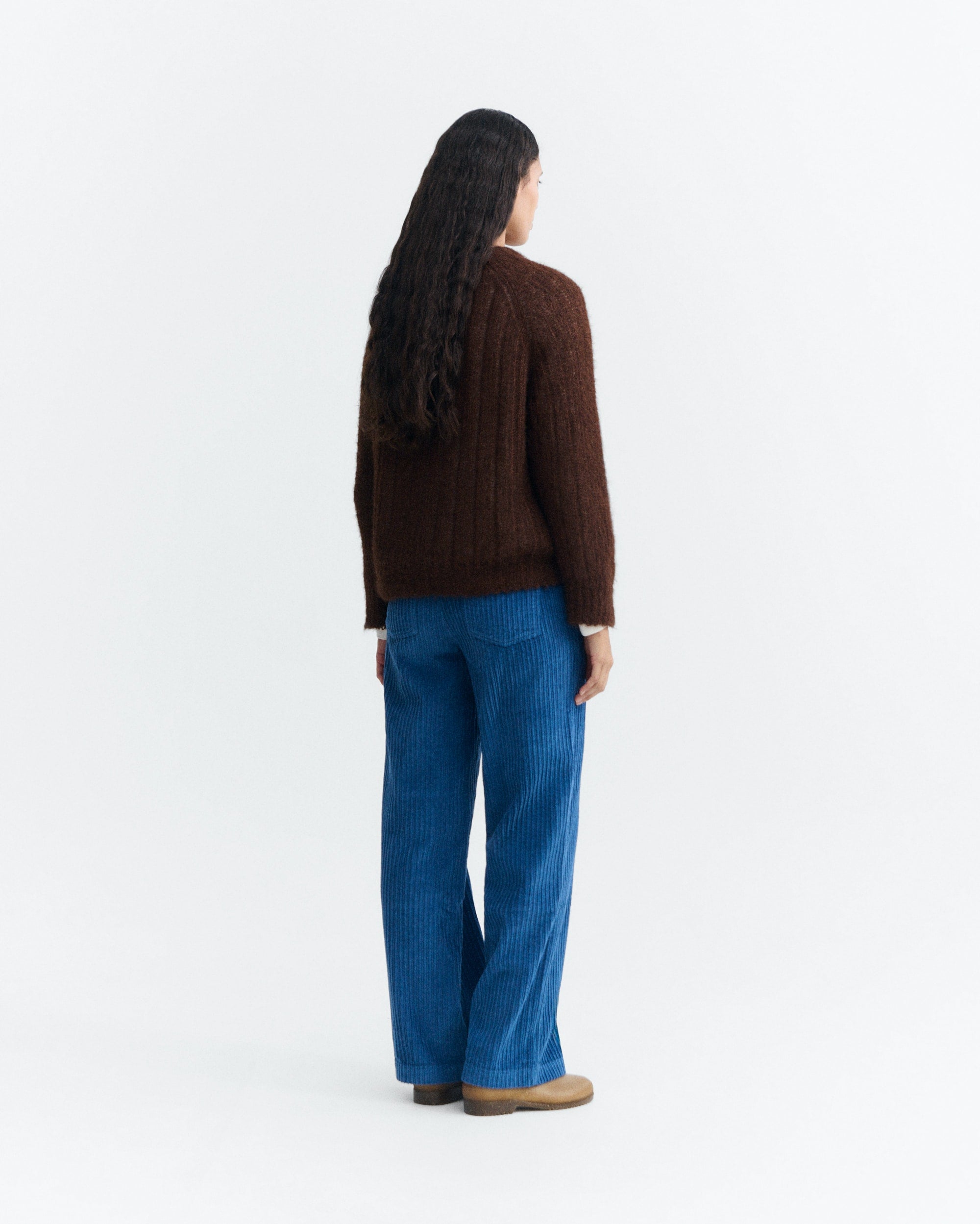 Thinking Mu THINKING MU DELFT BLUE CORDUROY SERENA PANTS THINKING MU DELFT BLUE CORDUROY SERENA PANTS