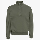 Marin et Marine Colorful Standard XS / Dusty Olive Troyer Zipper Sweatshirt
