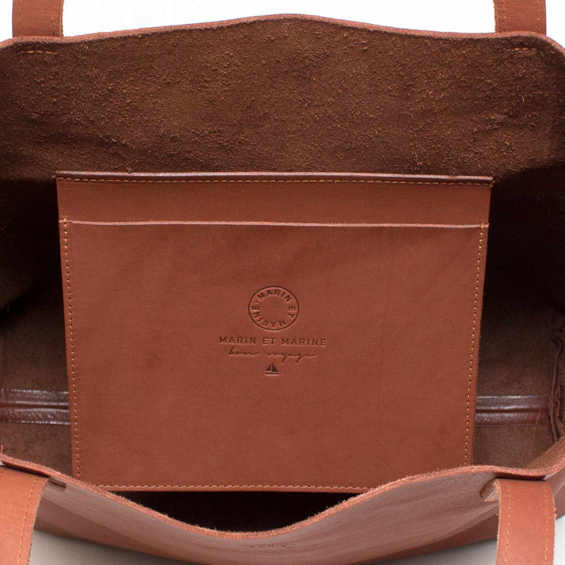 Marin et Marine Shopper Leder Tote Bag